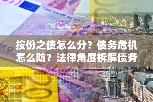 武汉按份之债怎么分？债务危机怎么防？法律角度拆解债务分配与风险自保指南