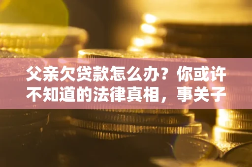 武汉父亲欠贷款怎么办？你或许不知道的法律真相，事关子女未来