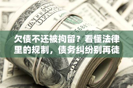武汉欠债不还被拘留？看懂法律里的规制，债务纠纷别再徒劳奔波