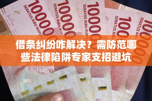 武汉借条纠纷咋解决？需防范哪些法律陷阱专家支招避坑