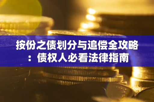 武汉按份之债划分与追偿全攻略：债权人必看法律指南