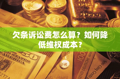 武汉欠条诉讼费怎么算？如何降低维权成本？