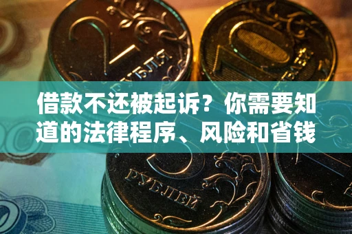 武汉借款不还被起诉？你需要知道的法律程序、风险和省钱技巧