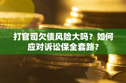 武汉打官司欠债风险大吗？如何应对诉讼保全套路？