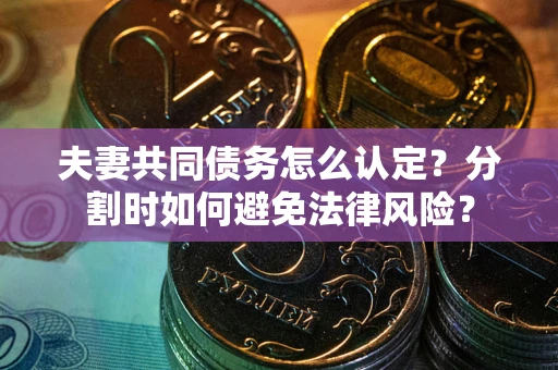武汉夫妻共同债务怎么认定？分割时如何避免法律风险？